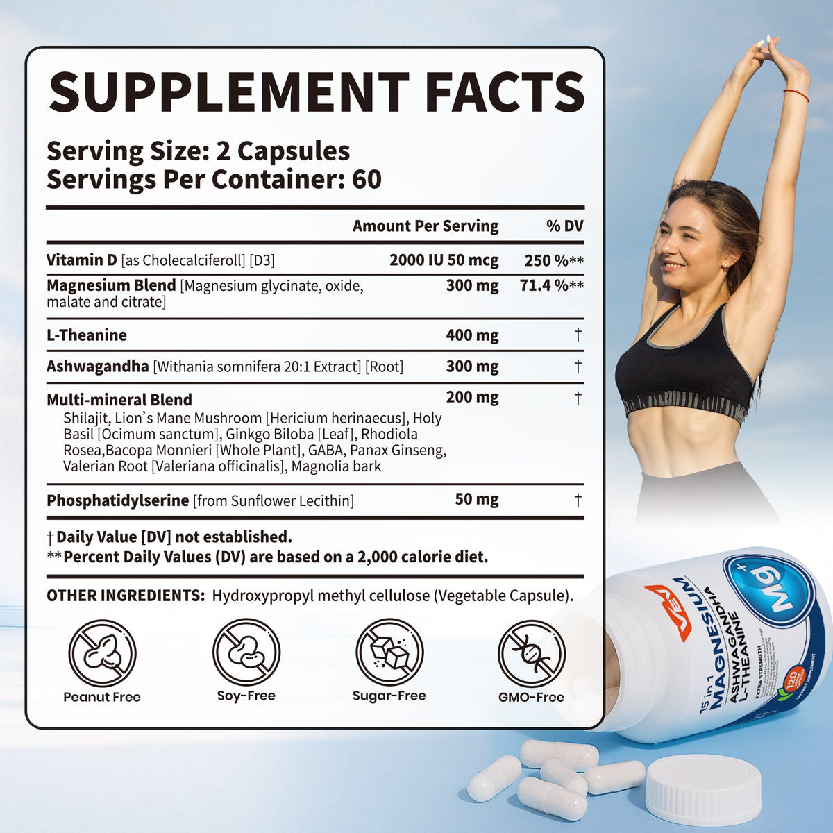 15 In 1 Deep Calm Magnesium Complex Capsules