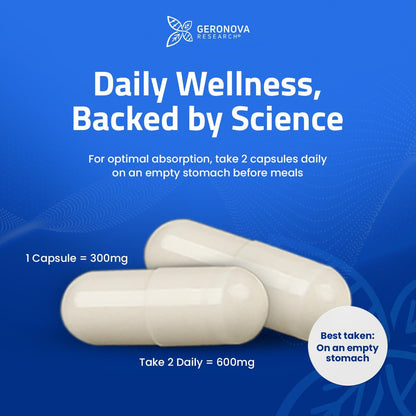 Geronova Research® Bio-Enhanced® R-Lipoic Acid - 600 mg, 60 Capsules