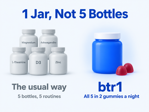 One jar instead of five bottles